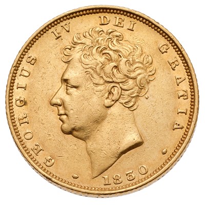 Lot 292 - George IV, Sovereign 1830, (Marsh 15, S.3801),...