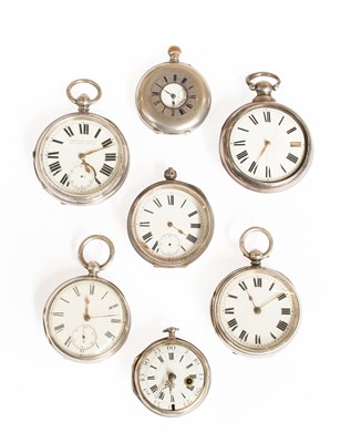 Lot 266 - A Silver Pair Cased Verge Pocket Watch,...