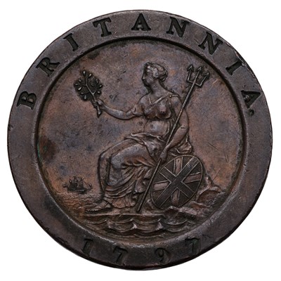 Lot 130 - George III, 'Cartwheel' Twopence 1797, (Peck...