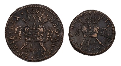 Lot 208 - Ireland, James II, Gunmoney Halfcrown 1690,...