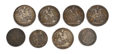 Lot 173 - Mixed Crowns and Halfcrowns, comprising:...