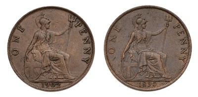 Lot 191 - Victoria, Penny 1895, low-tide version and P...
