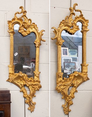 Lot 1176 - A Pair of Reproduction 18th Century Style Gilt...