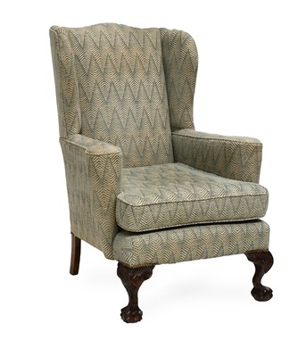 Lot 538 - A George III-Style Wing-Back Chair, retailed...