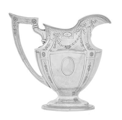 Lot 827 - An American Silver Water-Jug