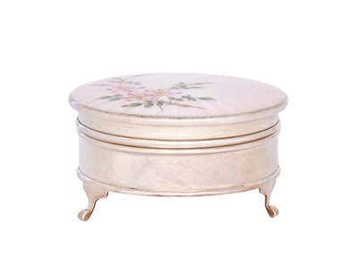 Lot 410 - An Elizabeth II Silver and Enamel Jewellery-Box