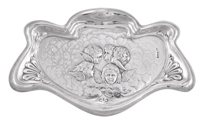 Lot 186 - An Edward VII Silver Dressing-Table Tray
