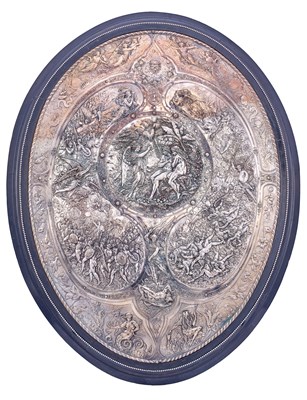 Lot 536 - A Victorian Silver Plate Shield