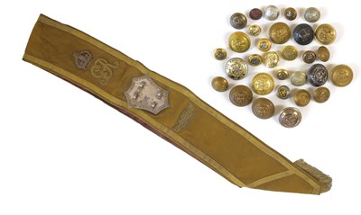Lot 177 - A First World War Drum Major's Sash to 6th...