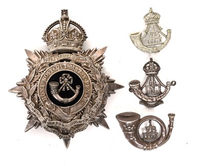 Lot 76 - A Post-1902 Officer's Helmet Plate to the...