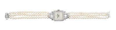 Lot 2293 - A Lady's 18 Carat White Gold Diamond Set...