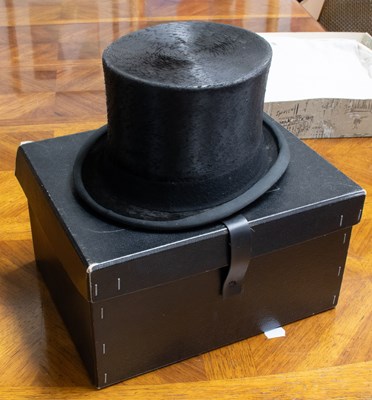 Lot 1019 - Modern Lock & Co Black Top Hat, in original...