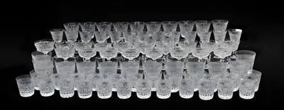 Lot 986 - A Royal Doulton Crystal Cut-Glass Table Suite,...