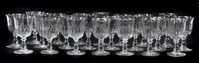 Lot 982 - Twenty-Two Glass Rummers, early 19th century,...