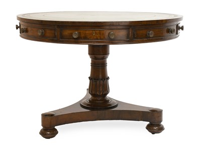 Lot 557 - A George IV Mahogany Library Drum Table, 2nd...