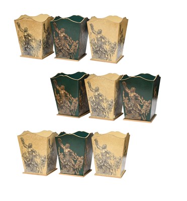 Lot 922 - Four Waste Paper Bins, of square sectional...