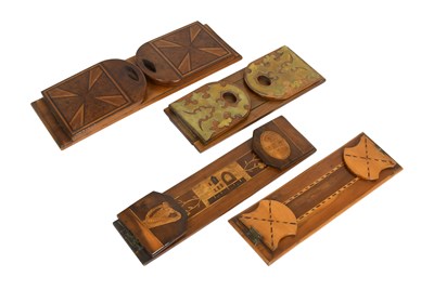 Lot 923 - A Killarney Yew Wood Marquetry Folding...
