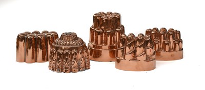 Lot 642 - A Victorian Copper Jelly Mould, stamped J...