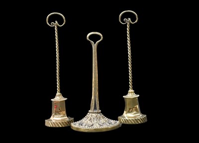 Lot 229 - A Pair of Brass and Cast Iron Doorstops, 19th...