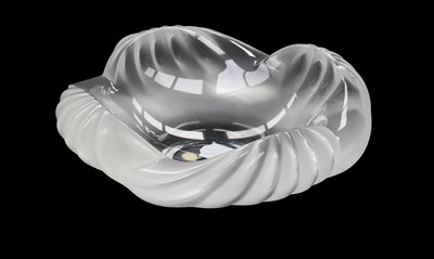 Lot 517 - A Lalique Frosted Glass "Aruba" Bowl, engraved...