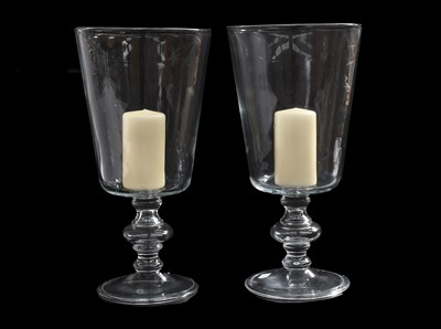 Lot 646 - A Pair of Cleybergh Belgian Glass Storm...