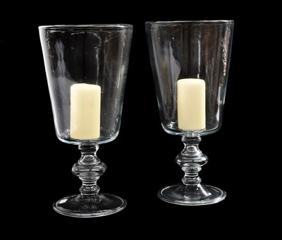 Lot 648 - A Pair of Cleybergh Belgian Glass Storm...