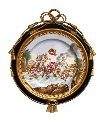 Lot 179 - A Minton Framed Pottery Plaque, circa 1870,...