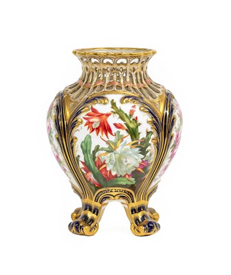 Lot 27 - A Copeland Porcelain Potpourri Vase, late 19th...