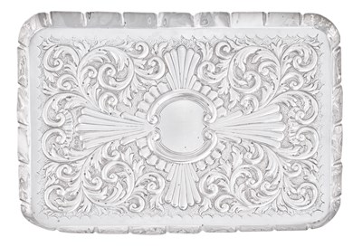 Lot 146 - A Victorian Silver Dressing-Table Tray