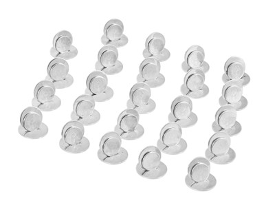 Lot 1096 - A Set of Twenty-Four Elizabeth II Silver Place-Card Holders