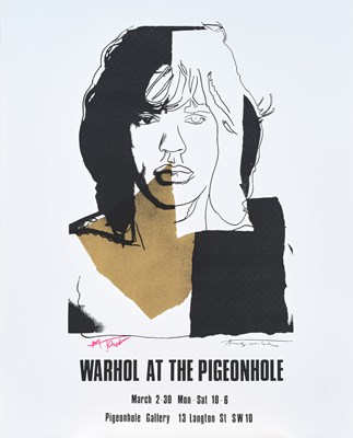 Lot 1181 - After Andy Warhol Mick Jagger Lithographic...