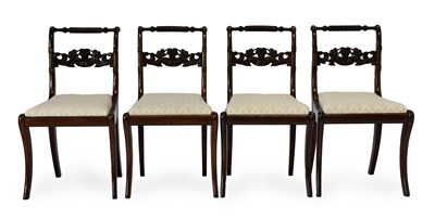 Lot 564 - A Set of Four Regency Rosewood and...