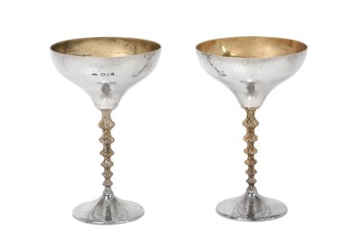 Lot 2585 - Two Elizabeth II Parcel-Gilt Silver Goblets