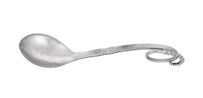 Lot 2535 - A Danish Silver Serving-Spoon