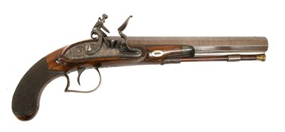 Lot 383 - A Late 18th Century Flintlock Duelling Pistol...