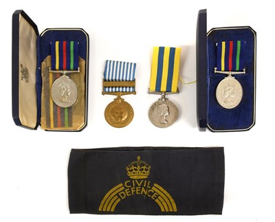 Lot 4 - A Korea Pair, awarded to L/FX.82572 J.D.RIGLEY...