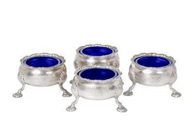 Lot 2413 - A Set of Four George II Silver Salt-Cellars