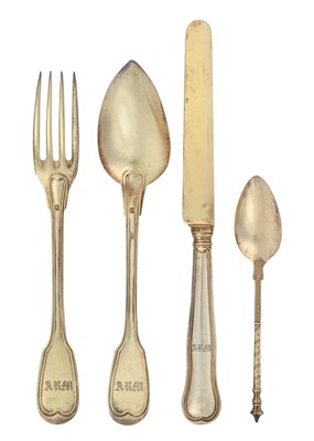 Lot 2500 - A French Silver-Gilt Dessert-Service