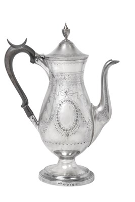 Lot 2427 - A George III Silver Coffee-Pot