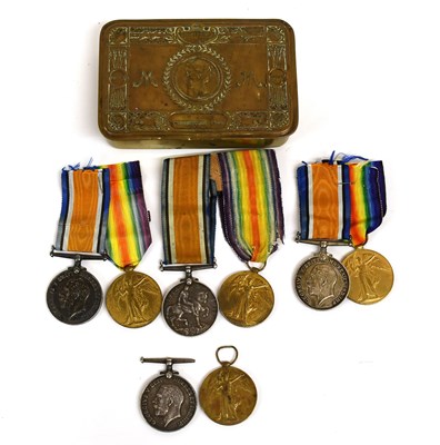 Lot 5 - Four First World War Pairs, each comprising...