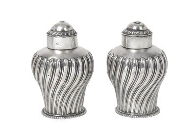 Lot 2422 - A Pair of George III Silver Tea-Caddies