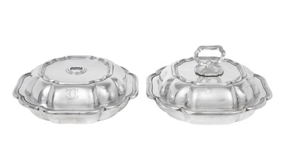 Lot 2537 - A Pair of Edward VII Silver Entree-Dishes and Covers