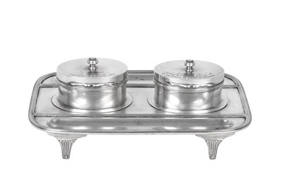 Lot 2546 - A Victorian Silver Inkstand