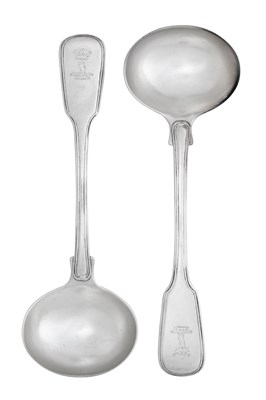 Lot 2463 - A Set of Four George IV Silver Sauce-Ladles