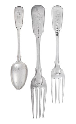 Lot 2497 - A William IV Silver Table-Service
