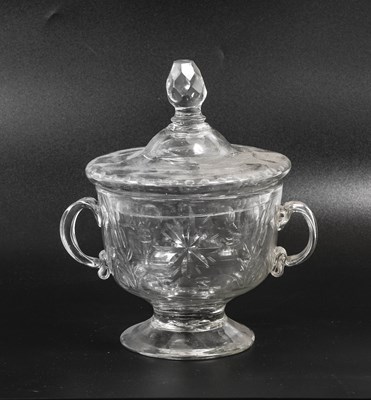 Lot 86 - A Venetian Glass Bowl and Cover, 18th century,...