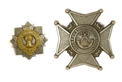 Lot 76 - A Victorian Helmet Badge to the Rangoon...