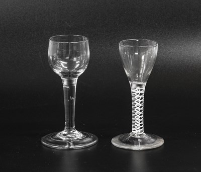 Lot 68 - A Cordial Glass, late 18th century, with plain...