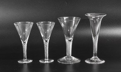 Lot 60 - A Wine Glass, early 19th century, with large...