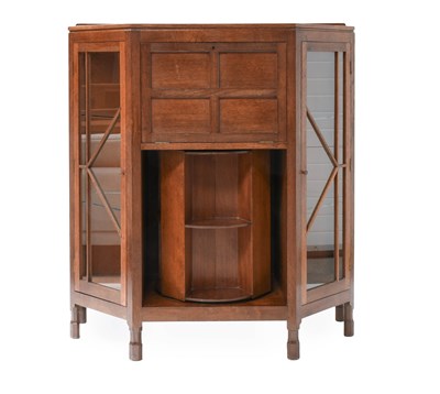Lot 1225 - Yorkshire School: An Oak Bureau Bookcase...